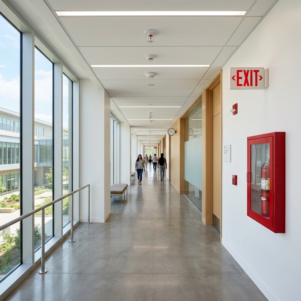 Institutional and public facility corridor